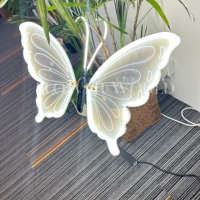 Lampu Dekorasi Natal 3D untuk Kantor, Hiasan dengan Gerakan, Pencahayaan Taman yang Indah, Lampu Kupu-kupu LED Dinamis