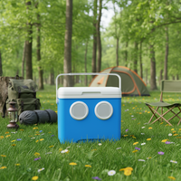Nouvelle conception de glacière isotherme de 13 L avec haut-parleur intégré et fonction Bluetooth pour le camping, les fêtes, les mariages, la plage