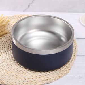 24oz Anti Rust Stainless Steel Pet Bowl Metal Dog Feeder Bowl Simple Round Shape for <b>Small</b> Medium Sized Pets - Product Image 2