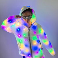 Nuit fête scène Performance danse Robot Costumes LED vêtements lumineux rvb coloré pantalon vestes pour femmes hommes enfants porter