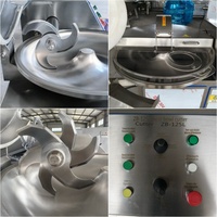 Cortadora de Alimentos Industrial de 20L, 40L, 80L, 125L para Ajo, Carne, Pimientos, Nueces, Molinillo y Máquina de Relleno de Salchichas
