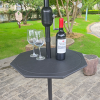 Table Ronde Pliante Ajustable avec Parasol pour Jardin Extérieur – Offre Spéciale