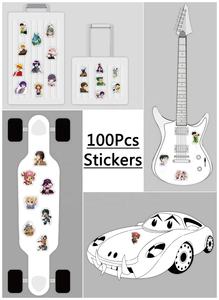 100 Uds Anime colección de dibujos animados Graffiti mezcla tema pegatina niños Notebook Skateboard equipaje portátil pegatinas personalizadas Anime - Product Image 6