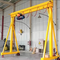 Grue portative 1 T 5 T 10 T petit type de portail d'atelier de grue de portique de palan mobile