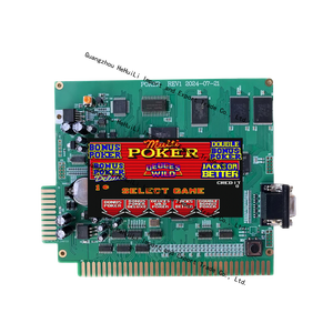 Grande Bela Game Machine Circuit Board Popular Coin Operated Jogos Multi Programas Po Ker 5 em 1 Jogo Board para Coin Pusher - Product Image 1