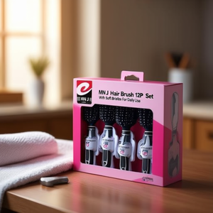 MNJ แปรงผม 12 ชิ้น ชุดขนแปรงนุ่มสำหรับใช้ประจำวัน - Product Image 3