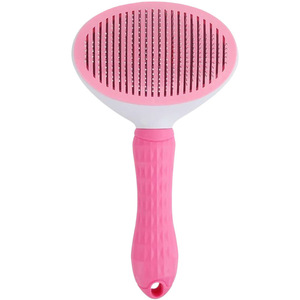 Peigne autonettoyant pour animaux de compagnie, pour chats et chiens, avec brosse en acier inoxydable Tprpp, outil de toilettage - Product Image 2