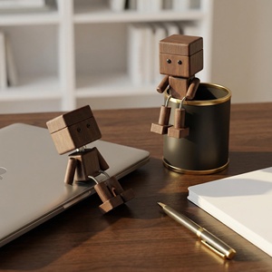 <span class=keywords><strong>Robot</strong></span> de Madera Creativo para Coche, Adorno Aromático para Rejilla de Ventilación, <span class=keywords><strong>Perfume</strong></span> para Auto con Modelo YCY-T-010, Eliminación de Olores Aromáticos Refrescantes - Product Image 3