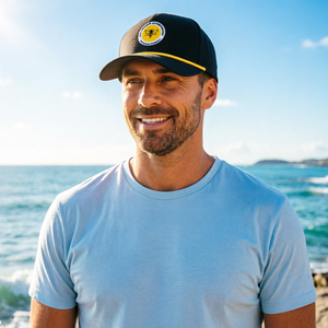 Gorra de golf de perfil medio Viernam Performance, gorra de béisbol Snapback personalizable de 5 paneles para adulto - Product Image 6