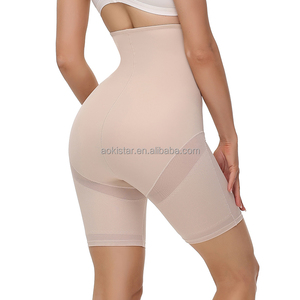 Mutande modellanti a vita alta a doppio strato non trasparenti, contenitive per la pancia, aderenti e traspiranti, tipo boxer da donna - Product Image 4