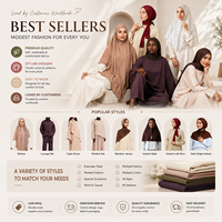 Ensemble Abaya Khimar en Jersey de Coton Premium, Doux, Extensible, Respirant, Couverture Complète, Tenue de Prière Musulmane pour Femme, Cadeau de Printemps