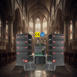 Sistema PA Professionale a 2 Vie con Doppio Altoparlante Line Array da 10 Pollici, 136dB, per Concerti, Tour, Eventi e Installazioni Sceniche - Product Image 5