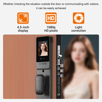 Cerradura de Puerta con Reconocimiento Facial 3D, Wifi Tuya, Tarjeta IC, Cámara de Seguridad, Videollamada, Huella Digital, Totalmente Automática e Inteligente