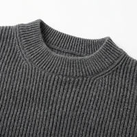 Pull-over en laine/cachemire respirant à col rond pour homme, coupe ample, personnalisé OEM, idéal pour l'hiver