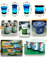 Comptoir promotionnel gonflable personnalisé avec graphismes, table portable pour stand de salon professionnel, mobilier de réception