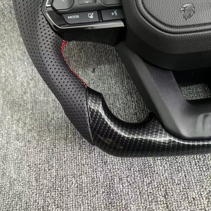 Kunden spezifisches GR Sport Leder Carbon Lenkrad für <span class=keywords><strong>Toyota</strong></span> Hilux Revo N70 N80 <span class=keywords><strong>Tacoma</strong></span> Tundra Fortuner 2015-2022 LC300 LC200 - Product Image 4