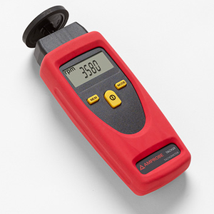 สต็อกแอมโพรบ TACH-20 เครื่องวัดความเร็วรอบแบบสัมผัส/ไม่สัมผัส 1-99999 รอบต่อนาที ความแม่นยำ 0.02% ตัวเรือน ABS ใช้แบตเตอรี่ AA อัลคาไลน์/แบบชาร์จได้ 2 ก้อน - Product Image 1