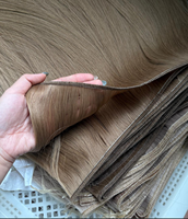 Rambut Virgin Remy Cina Double Drawn Flat Weft Silky Straight Warna Coklat Tua Hitam Harga Grosir Pabrik Pesanan Massal