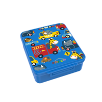 Boîte à lunch scolaire en plastique AOHEA à 4 compartiments, bento, boîte à lunch scolaire en plastique pour le bureau, boîte à lunch pour enfants