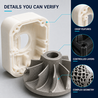 Service d'impression 3D personnalisé SLA SLS MJF FDM SLM Fabricant de prototypes rapides en plastique et en métal