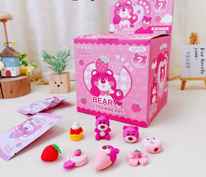 Ensemble de 32 Gommes Boîte Mystère Kawaii Melody Poupée Amovible et à Assembler Papeterie pour Étudiants Jouet pour Enfants - Product Image 4