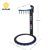 Machine d'arcade Eplay à réaction rapide, construction en fibre de verre et métal, prise en charge de l'anglais, détection de mouvement, fonctionnement à pièces, système sonore LED