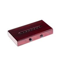 3.5 "X 6.5" X 1 "Mode Grande Finition Laque Cerise Rectangle En Bois Led Lumière Base D'affichage pour Cristaux