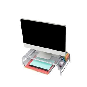 Metal <b>Desk</b> Monitor Stand Riser with Organizer Drawer Monitor Stand for <b>Computer</b> Small Printer Laptop - Product Image 5