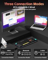OEM ODM Halo V2 IO Wireless Mechanical Keyboard with PBT Keycaps Hot Swappable Custom Gaming Keyboard Aluminum Alloy Frame RGB B