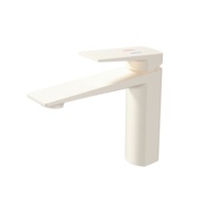 Mitigeur de lavabo moderne monotrou en acier inoxydable et laiton Robinet d'eau sans contact avec poignée unique pour le lavage de la salle de bain