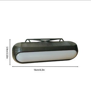 Lampe murale solaire 7 couleurs, éclairage de clôture, éclairage de jardin extérieur, éclairage de marches, mode blanc chaud RGB - Product Image 3