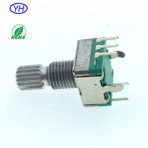 ตัวเข้ารหัสแบบหมุนเชิงเส้น Alpha Alps Bourns รุ่น PEC11 EC11 ขนาด 11 มม. แบบเพิ่มค่าได้ (Incremental) พร้อมสวิตช์ 20 15 พัลส์ 20 30 จุดหยุด สำหรับงานเสียง - Product Image 4