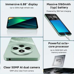 <span class=keywords><strong>Xiaomi</strong></span> POCO C75, versión global, 8GB + <span class=keywords><strong>256GB</strong></span>, huella dactilar lateral, 6,88 pulgadas, <span class=keywords><strong>Xiaomi</strong></span>, teléfono móvil <span class=keywords><strong>Xiaomi</strong></span>, Octa Core, <span class=keywords><strong>Xiaomi</strong></span> Cellular <span class=keywords><strong>Mi</strong></span>, <span class=keywords><strong>Mi</strong></span>, teléfono móvil - Product Image 3