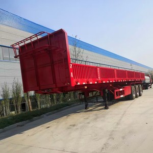 Remolque de Carga de Pared Lateral Abatible de 3 Ejes de Servicio Pesado, Fabricado en China - Product Image 3
