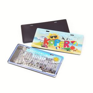 Wholesale Custom License Plate <b>Fridge</b> Magnet Metal Souvenir OEM UV Print for Travel Gift - Product Image 6