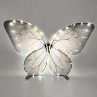 Jouet volant Papillon Orphithoptère avec contrôle Bluetooth 2.4G, aile translucide LED et hélice bionique pour la décoration de la maison, des fêtes et des scènes