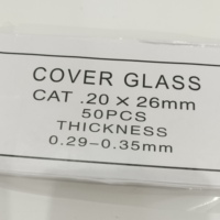 Fournitures de laboratoire médical, couvercles de lames de microscope en verre d'histologie de 0,29 à 0,35 mm pour chambre de numération sanguine