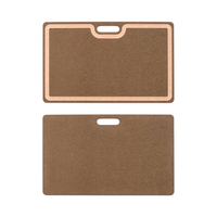 Accessoires de cuisine portables chinois, planche à découper en fibre de bois, planche à découper en bois, vente en gros