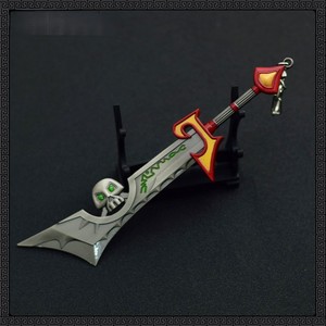 Modèle d'arme de l'Émissaire de la Cendre du jeu Warcraft, artisanat en métal, jouet pour enfants, décoration, couteaux de cuisine, aiguiseur de couteaux - Product Image 4