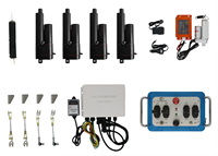 Télécommande sans fil proportionnelle tout-terrain 12V 24V longue portée à 4, 5 ou 6 boutons avec joysticks croisés pour grues