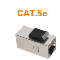 Conector Keystone RJ45 SETO Cat5e Cat6 Cat7, Acoplador en Línea de 180 Grados para Montaje en Panel de Pared, PC+Bronce Fosforado Plateado, 3 Años de Garantía