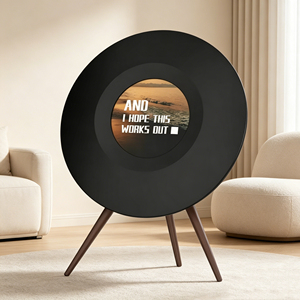 Smart Dynamic Floor <b>Standing</b> <b>Speaker</b> Home Audio System Screen Mirroring Display Music Videos Lyrics or Any Content From Your - Product Image 1