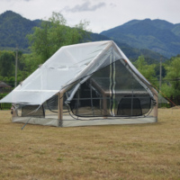Tente à bulles gonflable de jardin, tente transparente gonflable avec souffleur d'air, tente igloo gonflable résistante aux intempéries pour patios