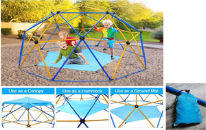 Ensemble de jeux d'extérieur pour enfants CTSC 10 pieds/12 pieds Dômes d'escalade Glissière Barre de singe Balançoire <span class=keywords><strong>Cabane</strong></span> avec panier de basket Super amusant pour les jardins - Product Image 5