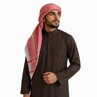 Écharpe de tête et de cou en polyester et coton respirant, coupe-vent et pare-soleil pour hommes, Shemagh Keffiyeh, vente en gros