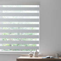 MEIERNAI Usine Fenêtre Smart Automatique Roller Shade Ready-Made Blackout Double Zebra Stores Étanche Plaine Opaque Électrique