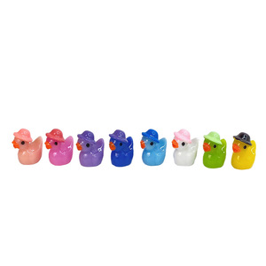 Figuras de pato de resina en miniatura, forma de animal 3D, decoración del hogar, accesorios artesanales - Product Image 1