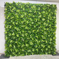 Bouquet de mariée NINI personnalisé, mur de fleurs 3D en tissu, panneau de feuillage vert en soie artificielle pour mariage, toile de fond murale de plantes artificielles