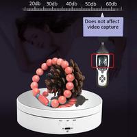YEAH Mini table tournante motorisée à 3 vitesses, rotation à 360 degrés, pour la photographie vidéo, la photographie de bijoux, la photographie de produits