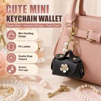 Mini sac à dos porte-clés de voiture en cuir PU, pochette de rangement pour clés de voiture, décoration, produits tendance, nouveautés 2027